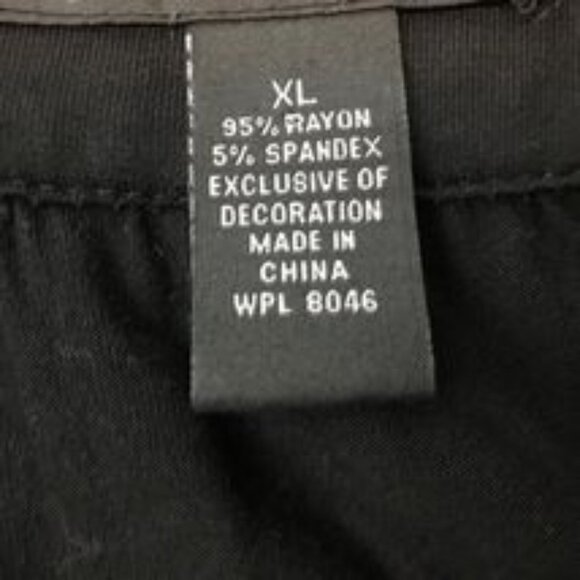 INC.INTERNATIONAL CONCEPTS Black w/Embroidered 3/4 Bell Sleeve Smock Sz XL GUC - Picture 6 of 8